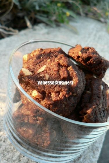 recette des mini-cookies au chocolat et à la fleur de sel