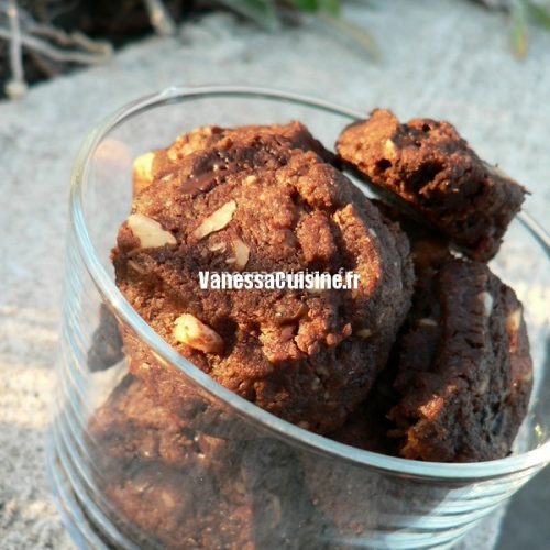 recette des mini-cookies au chocolat et à la fleur de sel