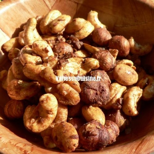 recette de noix de cajou aux épices