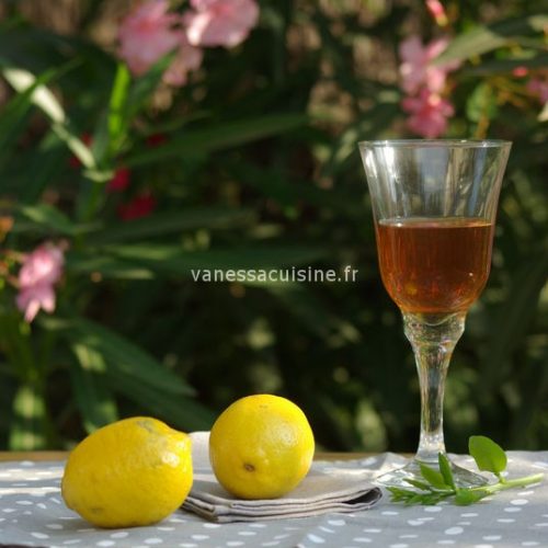 recette de vin de citron de Menton