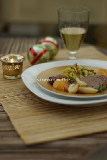 recette de Filet de canard mariné à l'orange et au tamari, légumes oubliés et graines dorées