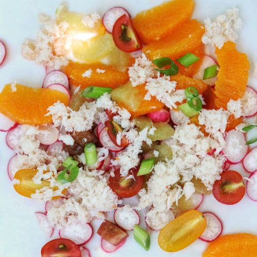 recette de salade de crabe aux agrumes