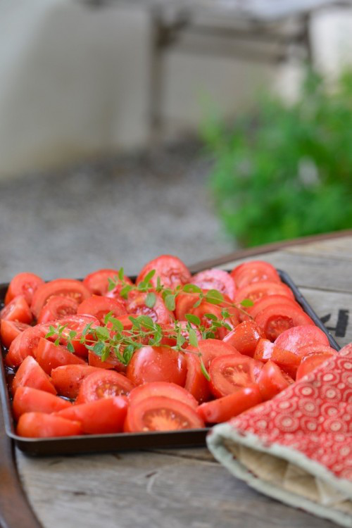 recette de Tomates confites au four