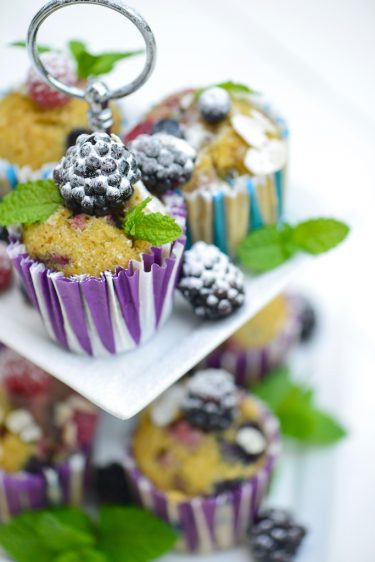 recette de muffins aux fruits rouges sans gluten