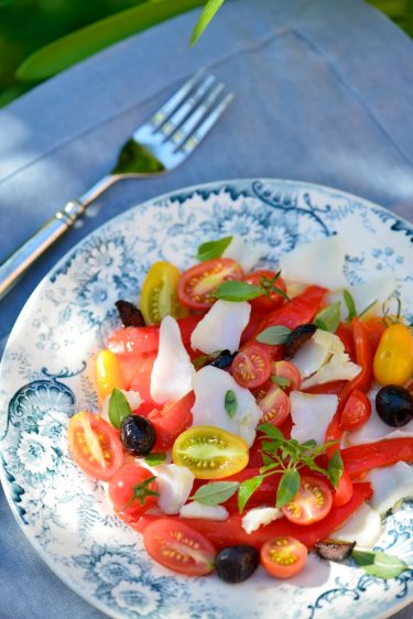 recette de salade de morue aux poivrons et olives