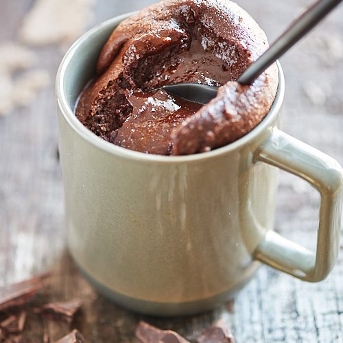 recette de mug cake au chocolat sans gluten