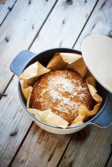 recette d'un pain cocotte au levain sans gluten