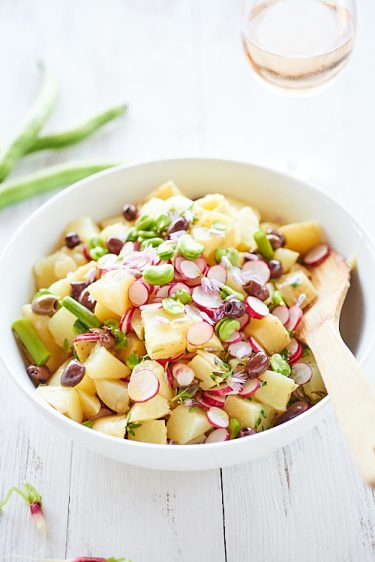 recette de salade de pommes de terre de printemps