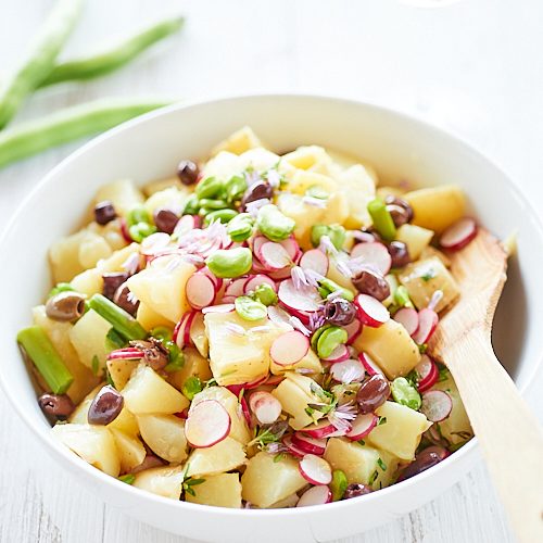 recette de salade de pommes de terre de printemps