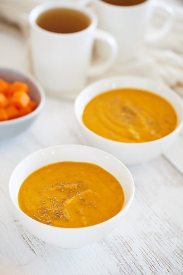 recette de Soupe de carotte, pomme et pomme de terre