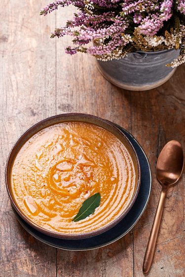 recette de soupe de courge à la tomate