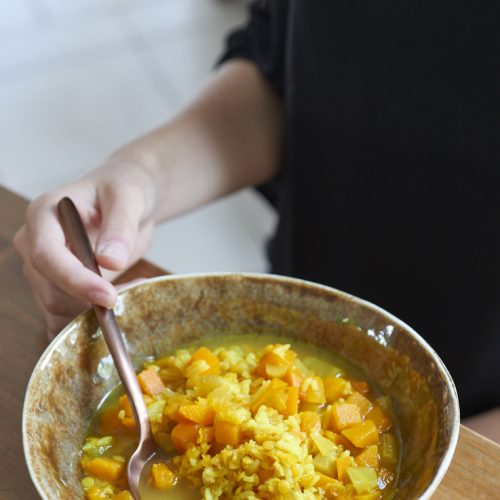 recette de Soupe d'automne au riz et légumes de saison