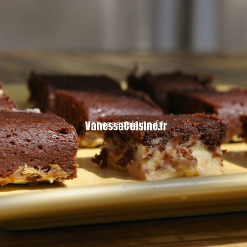 recette de brownie marbré au cheesecake