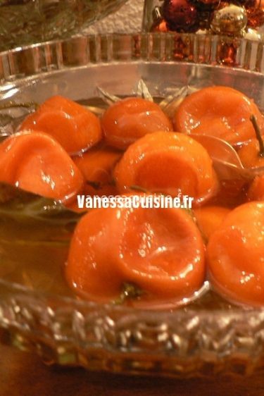 recette de Mandarines confites au rhum