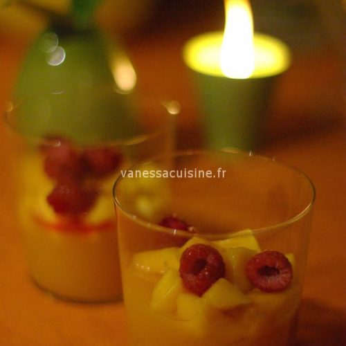 recette de Gelée de mangue et brunoise de fruits