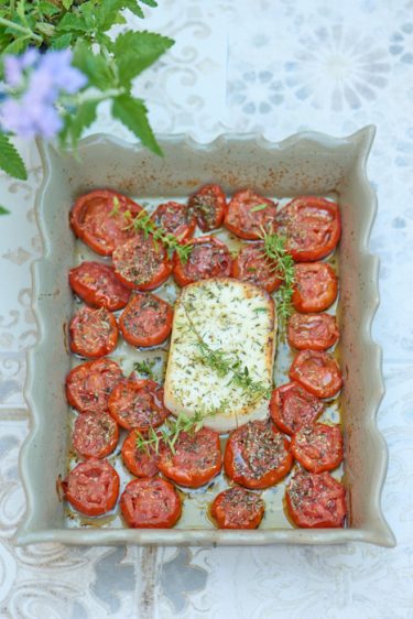 recette de Feta et tomates au four