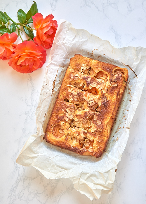 recette de Gâteau aux abricots et aux amandes