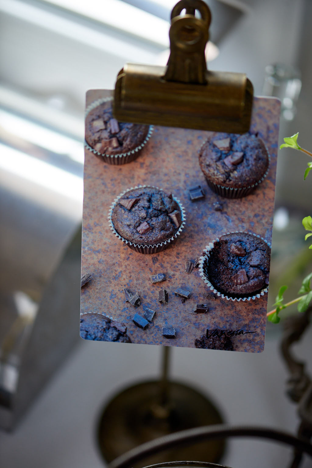 carte recette muffins choc Calendrier de l'Avent