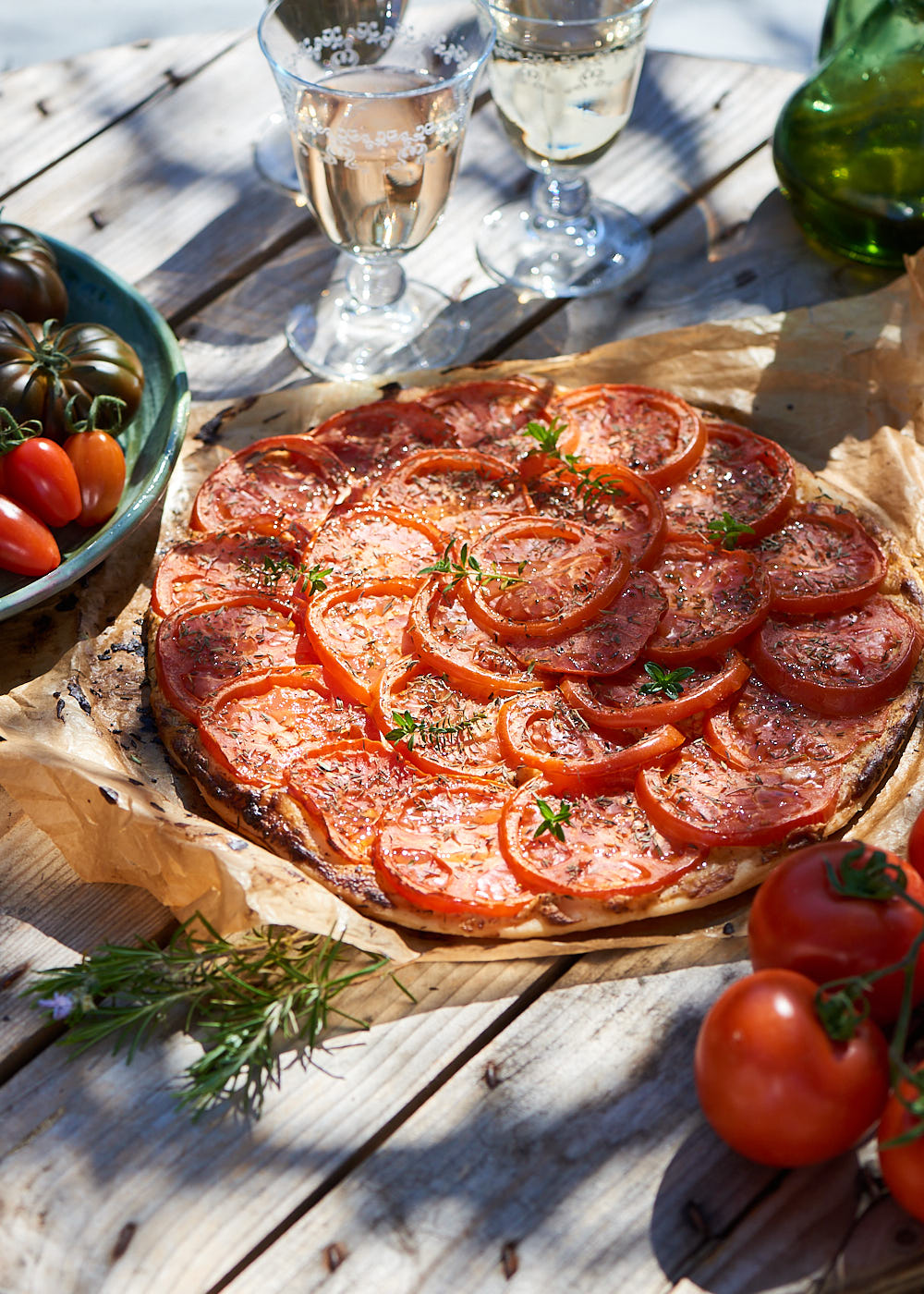 recette de Tarte à la tomate provençale