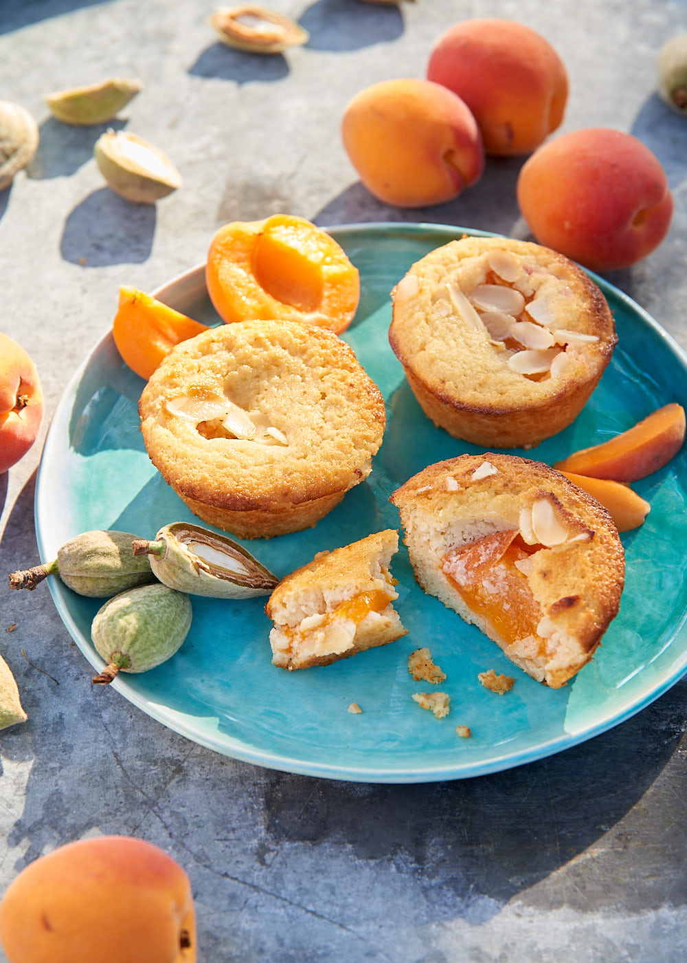 photo culinaire de Gâteaux aux amandes et aux abricots