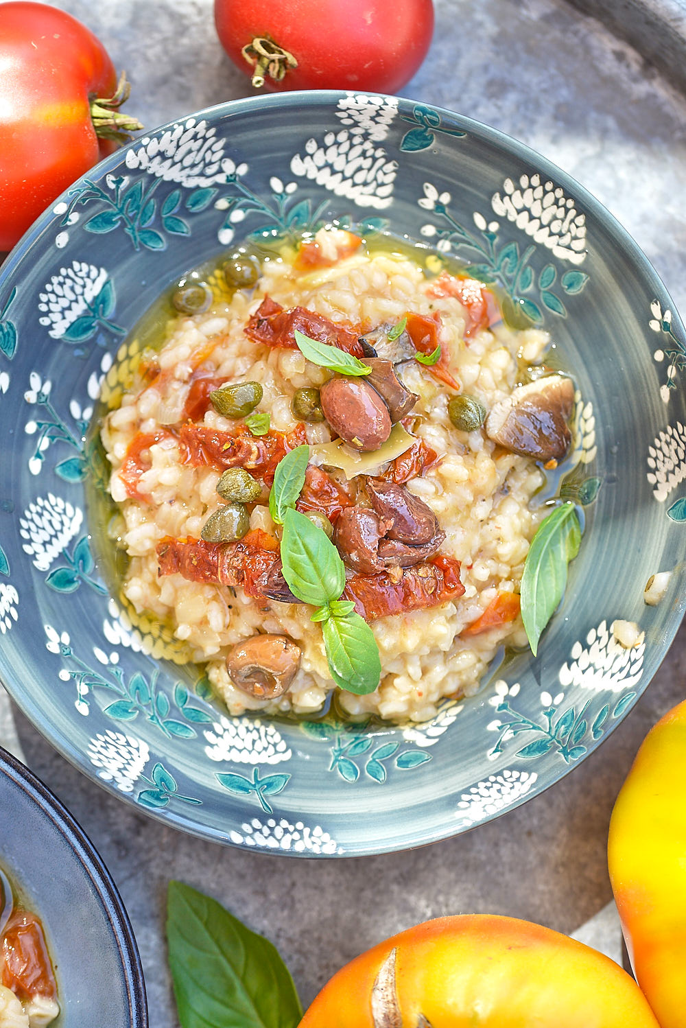 risotto tomates olive