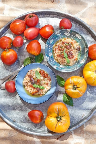 risotto tomates olives