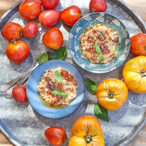 risotto tomates olives