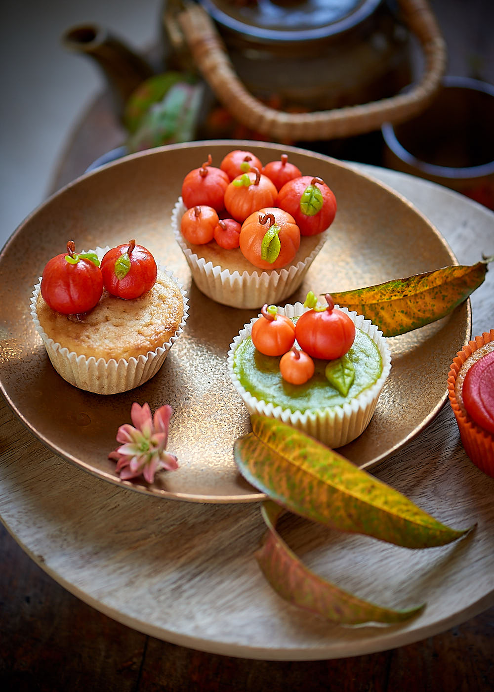 muffins cupcakes courges 1 Muffins courges en pâte d'amande