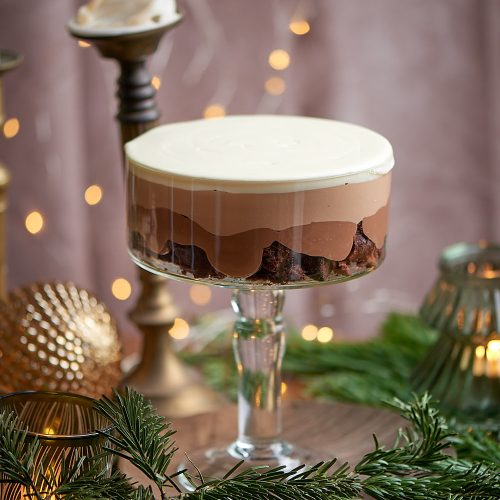 trifle noel trois chocolats Trifle de Noël au chocolat