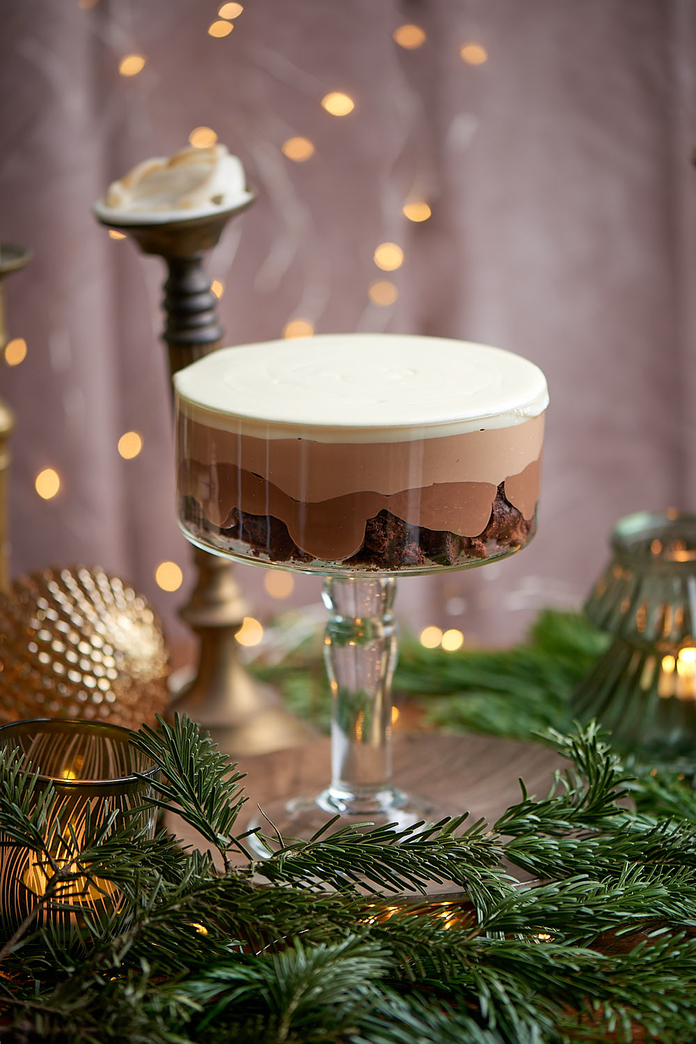 recette de Trifle de Noël au chocolat
