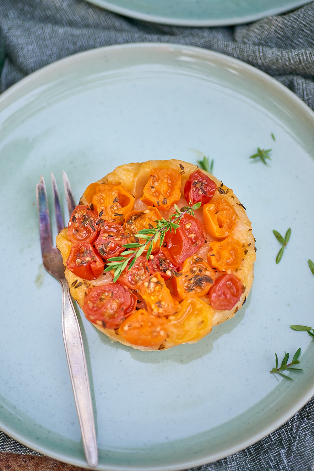 photo culinaire de Tartes Tatin aux tomates cerises