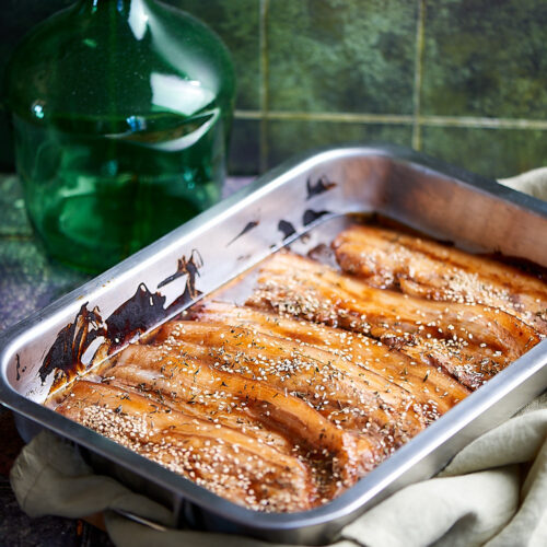 poitrine porc marinee apres cuisson Poitrine de porc marinée et grillée au four : recette savoureuse et facile