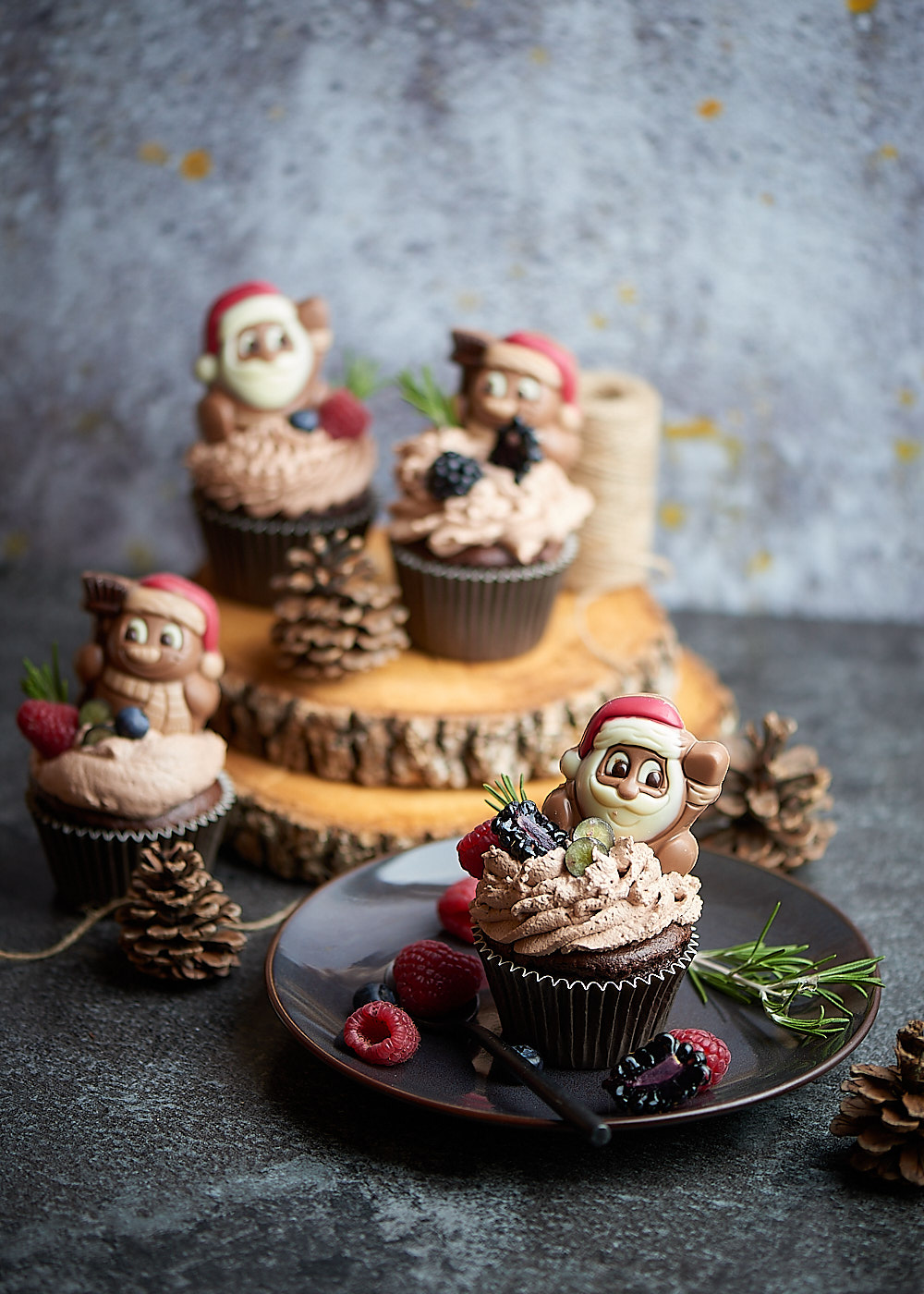 recette de Cupcakes de Noël au chocolat