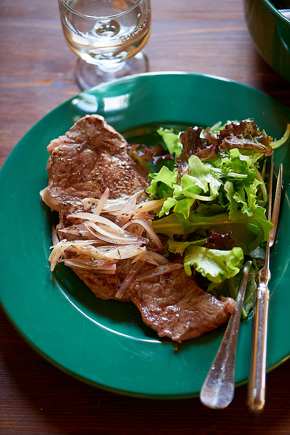 recette de faux-filet de bœuf aux échalotes de Vanessa cuisine