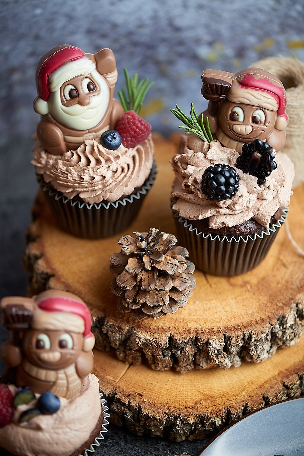 photo culinaire de cupcakes de Noël