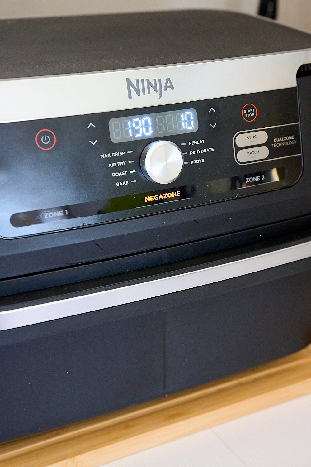 photo du temps de cuisson de l'airfryer Ninja